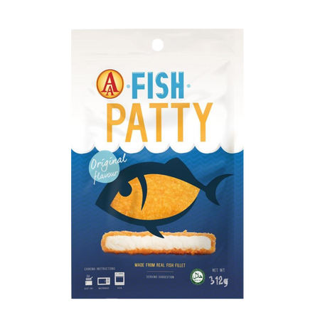 AA Fully Cooked Fish Patty 312gm/pkt (Halal) - SGFoodMart.com SG Food Mart
