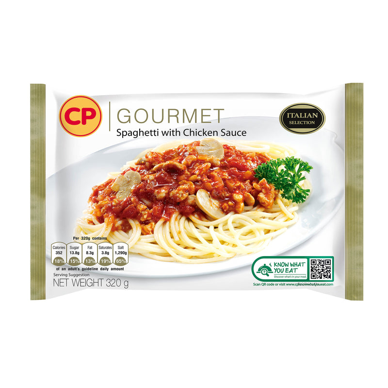 CP Spaghetti with Chicken Sauce 320gm/tray (Halal) - SGFoodMart.com SG Food Mart