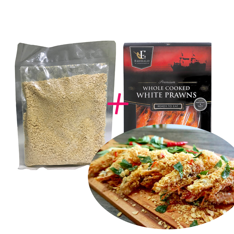 Cereal Prawn Cooking Set Cereal Prawn Premix 100gm/pkt + Emerald Coo