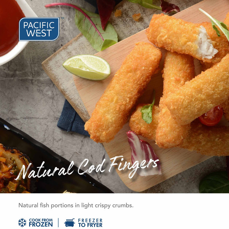 Pacific West Cod Fish Finger 25gm x 1kg/pkt (Halal)