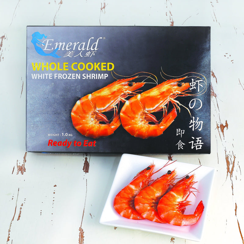 Premium Live Cooked Prawns 1kg/box (Halal) - SGFoodMart.com SG Food Mart