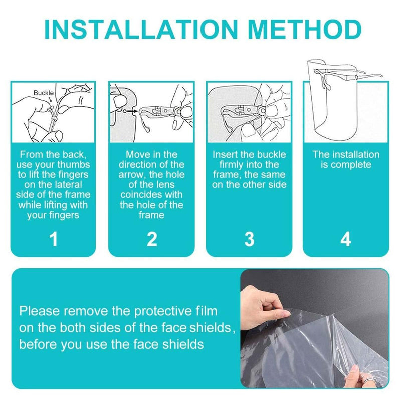 Premium Adjustable Transparent Face Shield