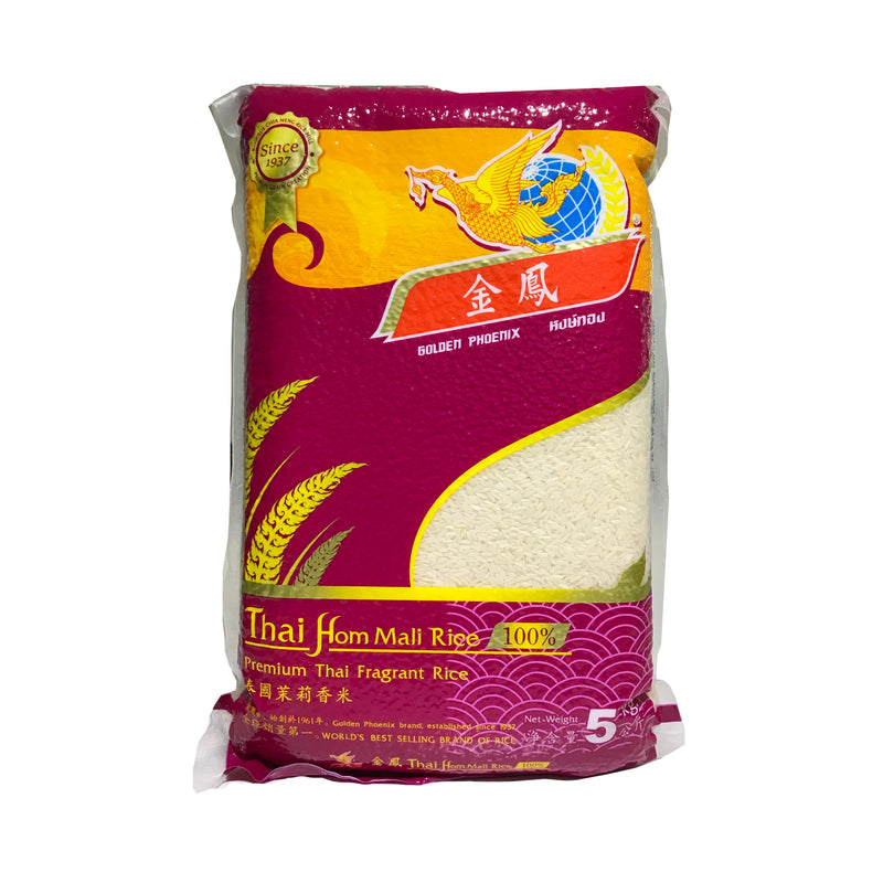 Golden Phoenix Thai Hom Mali Rice (Vacuum Packed) 5kg (Halal) (Limited to 2 pkt per transaction) - SGFoodMart.com SG Food Mart