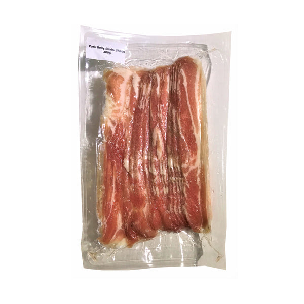 Pork Belly Skinless Sliced for Shabu Shabu 1.5mm 300gm