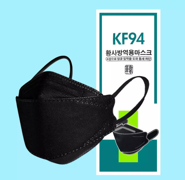 KF94 4ply Face Mask 10pcs/pkt (Black / Pink) **BEST Seller**