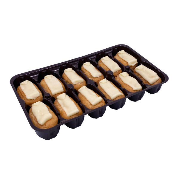 Mini White Chocolate Eclair 12pcs/tray (Halal)