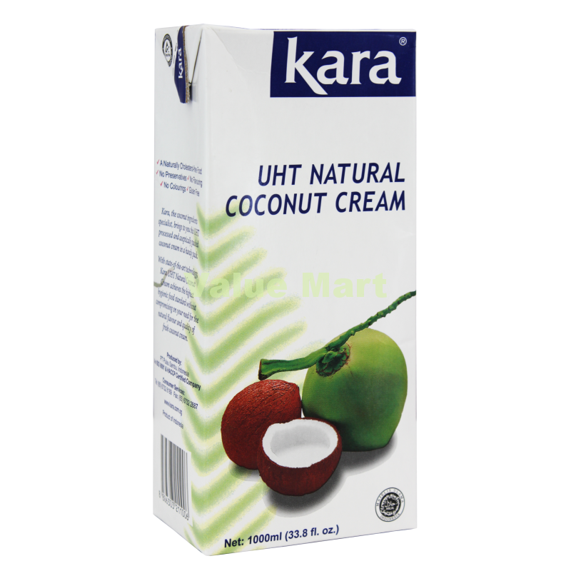 KARA UHT Coconut Cream 1L/pkt (Halal) - SGFoodMart.com SG Food Mart